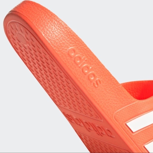 New adidas Adilette Aqua Slides Women's Red​ - Picture 7 of 9